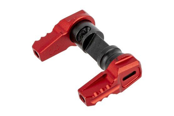 The Fortis SLS Fifty ambidextrous safety selector features a black Nitride core